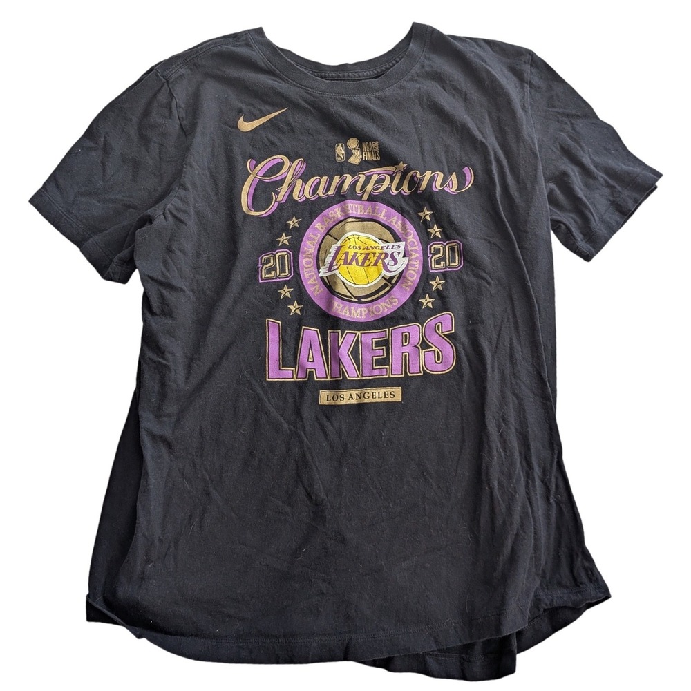 The‎ NIKE Tee LA Lakers 2020 NBA Finals Champions T-Shirt Black L Basketball
